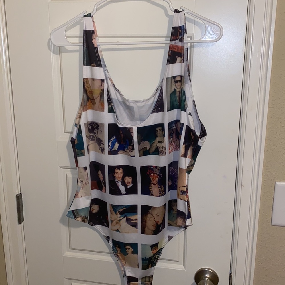 Graphic photo bodysuit- Plus Size